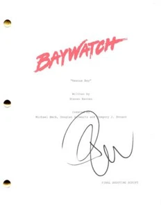 Pamela Anderson Firmado Autógrafo Baywatch Episodio Completo Guión - Sexy CJ Parker - Imagen 1 de 2