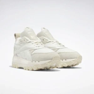 REEBOK X CARDI B WOMEN'S CLASSIC LEATHER ATHLETIC SNEAKER Chalk TRAINER GW8874 - Picture 1 of 8