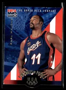 1996-97 UPPER DECK USA PORTRAITS OF POWER KARL MALONE USA #51 - Picture 1 of 2