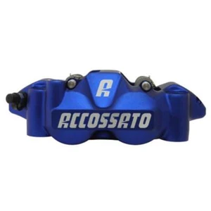Pinza freno sinistra radiale anodizzato blu Accossato forgiata 108mm ST - Picture 1 of 7