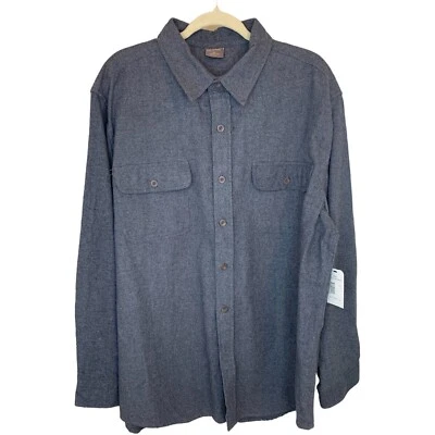 Camisa de franela con botones Great Northwest XL gris gamuza camisa de trabajo chamarra nueva con etiquetas Foto 1 de 4