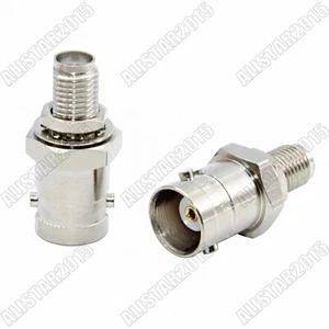 10 Pieces SMA Female Bulkhead to BNC Female Jack Panel Mount Adapter Connector - Picture 1 of 6