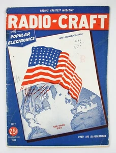 Radio Craft Magazine ~ July 1943 ~ Wartime Electronics ~ Good Condition - Picture 1 of 5