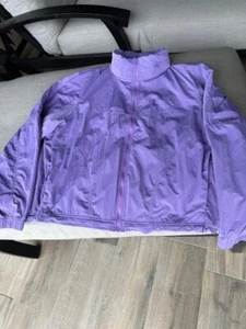 Lululemon Purple Jacket Size 14 Water resistant Rain Coat Hood Vented - Picture 1 of 12