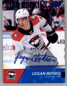 2021-22 Upper Deck AHL Autograph #101 Logan Hutsko RC Star Rookie AUTO