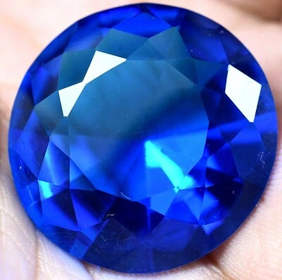 Lab Created 52.70 Ct Lustrous Blue Tanzanite GGL Certified Sparkling AAA+ Gem - Image 1 of 4