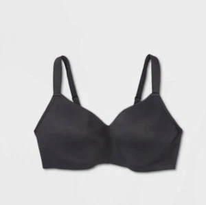 Women's Auden Wirefree Lightly Lined Bra Black 44DDD NWT - Picture 1 of 5