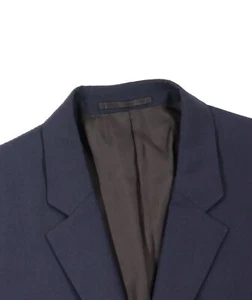 Men's 40 R Theory Solid Blue Stretch Wool Sport Coat Blazer Suit Jacket - Picture 1 of 11