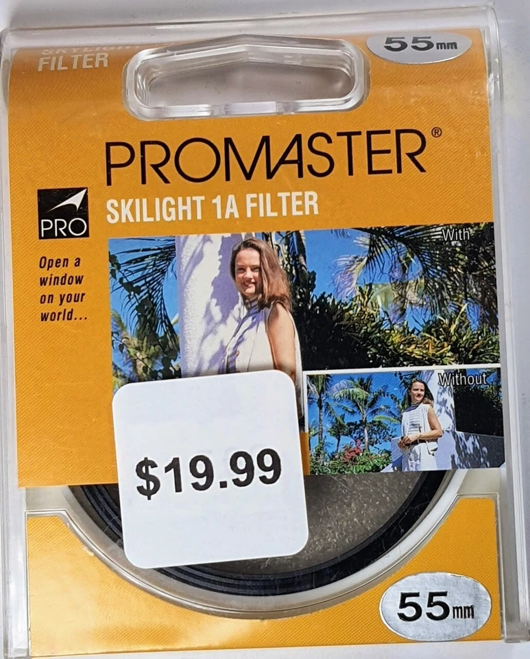 Promaster 55mm Skylight 1A Glass Lens Filter Japan 55 mm E55 E-55 Sky1A Sky-1A - Image 1 of 4
