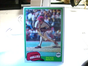 1981 Topps Baseball  #406 - Dickie Noles - Philadelphia Phillies 81-507 - Picture 1 of 2
