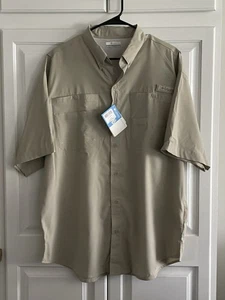 Columbia Performance Angelausrüstung kurzärmliges Herrenhemd belüftet Größe Large - Bild 1 von 4