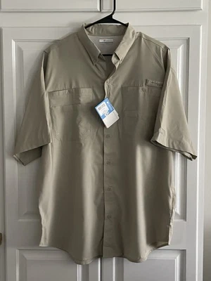 Camisa de manga corta para hombre Columbia Performance equipo de pesca ventilada talla grande Foto 1 de 4