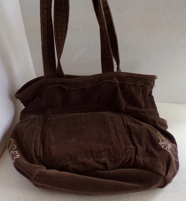 Thirty One 31 Retro Metro Bolso de Mano Cartera Marrón Y2K Hobo Bolso de Hombro Bordado Foto 1 de 4