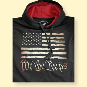 We The Peeps Hoodie Black Large DBL BR Ranch Buckhorn River BRX-D0086 USA MAGA - Picture 1 of 8