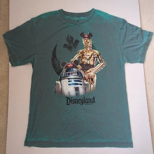 Disney Parks Star Wars Disneyland C-3PO R2-D2 Graphic T-Shirt Large - Picture 1 of 3