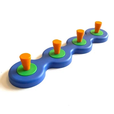 Vintage Ikea Memphis-Inspired Wall Hooks- Multicoloured Retro Hanging Hook - Image 1 of 4