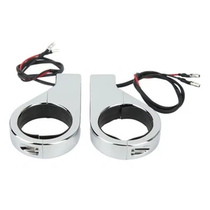 Motorcycle Turning Indicator 12V Motorcycle LED Turn Signal Light For 41mm Fork - Picture 1 of 24