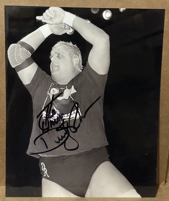 Dream Dusty Rhodes автограф Pro реслинг 8 x 10 черно-белое фото NWA WWE HOF WWF - Изображение 1 из 2