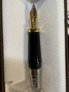 Cross Townsend Fountain Pen Nib & Feed 23kt Gold Plated- Size M Replacement - Picture 1 of 2