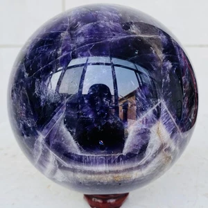 Sfera sfera cristallo quarzo ametista sogno naturale guarigione 1960g - Foto 1 di 16