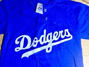 New YOUTH LOS ANGELES DODGERS 10 MLB BLUE JERSEY T-SHIRT Shirt Size L Large NWOT - Picture 1 of 9