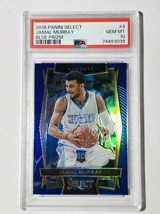 2016-17 Select Jamal Murray Concourse Blue Prizm RC #/299 PSA 10 Nuggets #4
