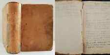 1892 antique Handwritten Recipes Cookbook Housekeeping Phrenology Quack Medicine