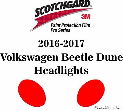 3M Scotchgard Paint Protection Film Pro Series 2016 2017 Volkswagen Beetle Dune - Image 1 of 3