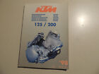 KTM 125 SX EXC EGS 200 MXC EXC EGS 1998 Motor Werkstatthandbuch