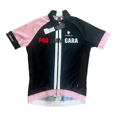 Nalini Cycling Pro Jersey Womens Large New w/ Tags Black & Pink Moa Sport Garati - Image 1 of 4