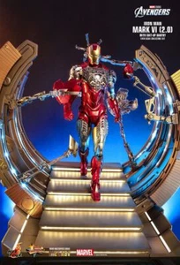 Piattaforma rimozione armature HOTTOYS HT Iron Man MK6 MMS688D53 1/6 nuova in magazzino - Foto 1 di 21