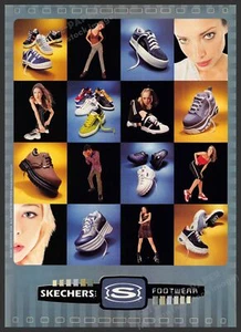 Skechers Footwear 1990s Magazine Print Advertisement 1998 Legs Collage - Picture 1 of 1