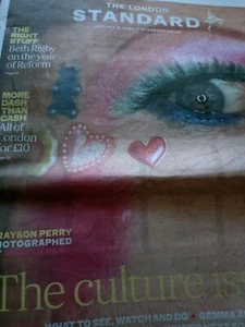 The London Standard Zeitung Kultur Ausgabe Grayson Perry Cover 9 Jan 2025 NEU - Bild 1 von 2