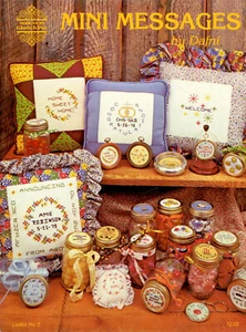 Mini Messages Cross Stitch Pattern - Dafni - Designs by Gloria & Pat - Quotes - Picture 1 of 3