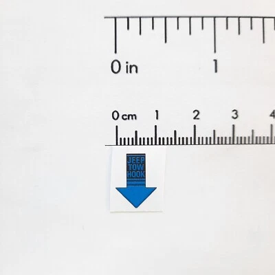 RC 1/10 Scale Tow Stickers Decal For Strap Hook Car Drift Onroad Garage Truck  - Image 1 of 2