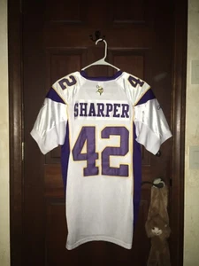 NWT* Mens Reebok Sz 48 DARREN SHARPER Vikings NFL Football Jersey ~ STITCHED - Picture 1 of 12