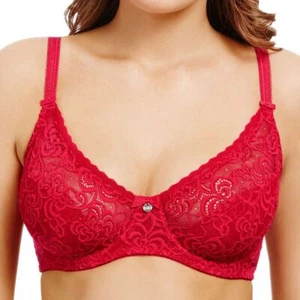 Berlei Lingerie Heaven Lace Underwired Non Padded Bra Passion Red B5041 - Picture 1 of 1
