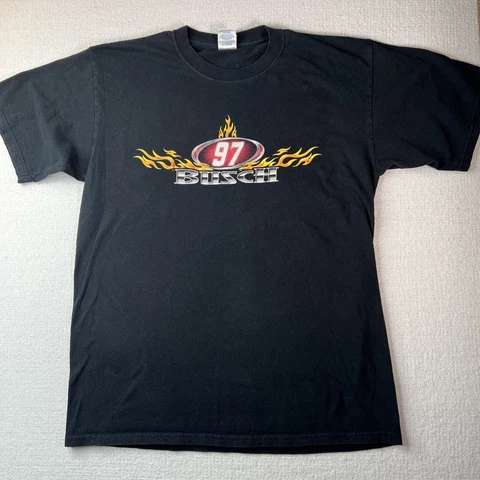 Kurt Busch Smirnoff Ice Adult Graphic Print T-Shirt Nascar 2005 Cover
