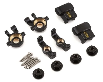 STRC Brass Option parts combo for Traxxas TRX4M Diff Cover, Caster blocks & more - Image 1 of 4