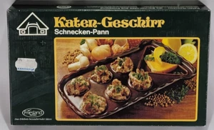 Katengeschirr Schnecken-Pann Schneckenpfanne Friesland Melitta Germany Erdbraun - Bild 1 von 10