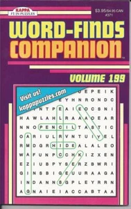 KAPPA WORD FINDS COMPANION WORD SEARCH FUN PUZZLE BOOK VOLUME 199 - Picture 1 of 1