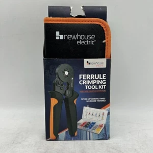 NEWHOUSE ELECTRIC Ferrule Crimping Tool Kit w/ Crimper Tool & Wire Connectors - Picture 1 of 6