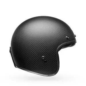 Jet Helmet Bell CUSTOM 500 CARBON Matte Black Carbon - Picture 1 of 9