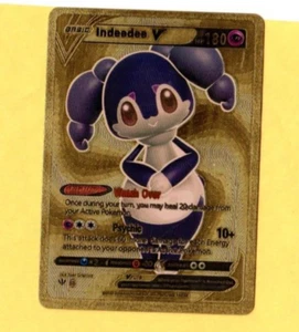 Pokemon Indeedee V 180 Gold Karte - Bild 1 von 2