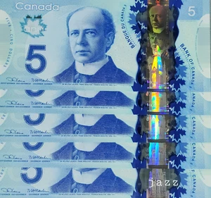 Bank of Canada 2013 $5 Five Dollar Polymer Banknote P106e UNC #INM - Picture 1 of 2