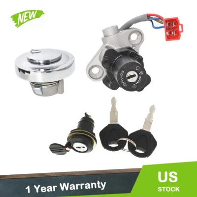 Interruptor de encendido tapa de combustible llaves de bloqueo de asiento para Yamaha V-STAR 650 1100 1999-2016 Foto 1 de 4