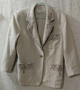 Abrigo Blazer Mujer Regina Porter Lana Gris Talla 10 De Colección - Imagen 1 de 8