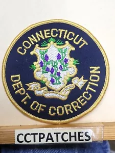 CONNECTICUT DEPARTMENT OF CORRECTION BLACK SHOULDER PATCH CT - Picture 1 of 2