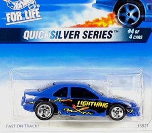 Hot Wheels Blue Ford T-Bird Stocker Base Non Verniciata Variazione '97 Quicksilver #4 - Foto 1 di 8