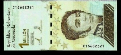 VENEZUELA 1000000 1,000,000 Million Bolivares New 2020 (2021) Soberano UNC P-New - Image 1 of 3